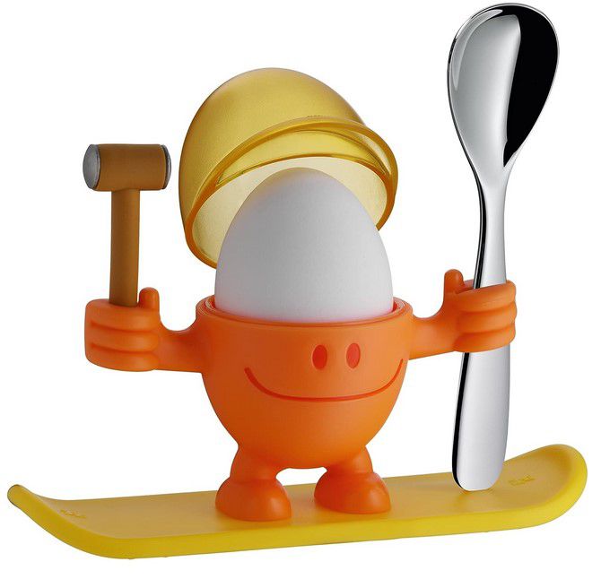 wmf eierbecher mit löffel orange für 7,99 euro statt 13 euro