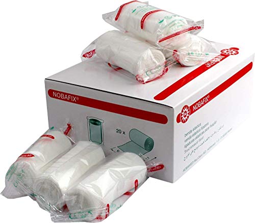 Produktbild: Mullbinden Fixierbinden 6 cm x 4 m, 20 Stück einzeln in Folie