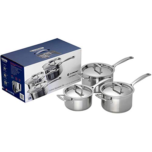 le creuset 3-lagiges professionelles pfannenset 4-teilig mit induktion