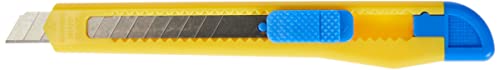 donau cutter sicherheitscutter 9 mm blau gelb mit arretierung plastik