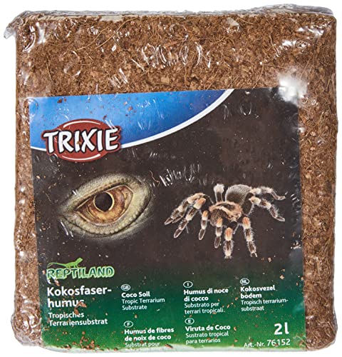 trixie reptiland kokosfaserhumus 2l für spinnen und reptilienhalter