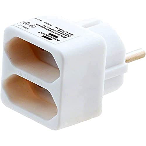 brennenstuhl multipurpose steckdosenadapter 2-fach eurostecker mit kindersicherung weiß