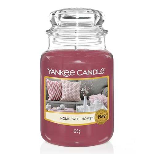 yankee candle duftkerze groß home sweet home, brenndauer bis 150 stunden