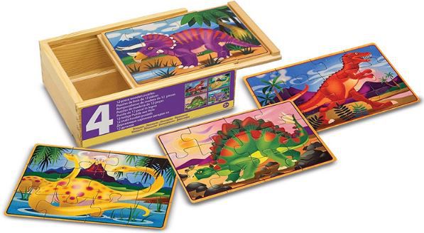 holzpuzzle dino motive von melissa & doug für 5,65 statt 13