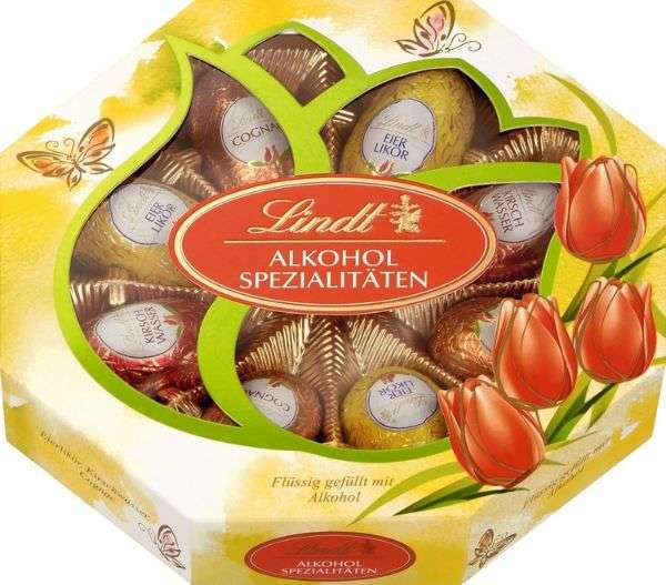 lindt schokolade alkohol-spezialitäten ei, 144g, ab 3,46 (statt 7)