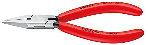 Produktbild: knipex greifzange feinmechanik 125 mm schwarz atramentiert mit kunststoffüberzug