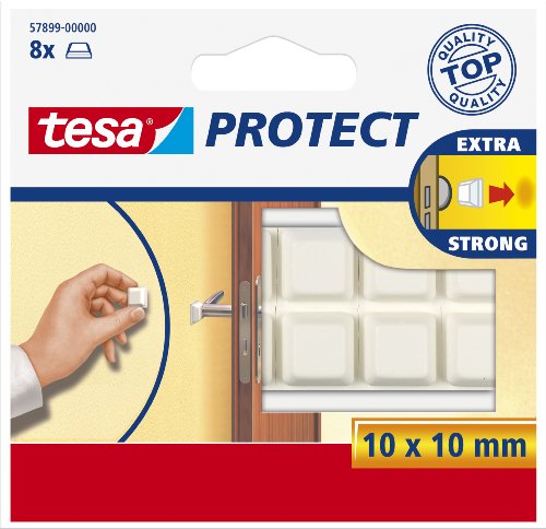 tesa protect schutzpuffer quadratisch weiß 10mm x 10mm 8 stück 2,73 inkl. versand
