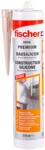 fischer building silicone low-odour wetterfester dichtstoff 310 ml beige