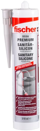 fischer sanitärsilikon bahama-beige, abdichten & verfugen, 310 ml, kartusche