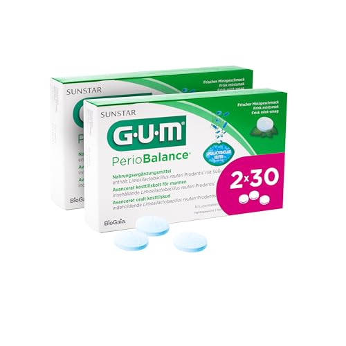 gum periobalance lozenges zur unterstützung des zahnfleisches, mintgeschmack, 2x30