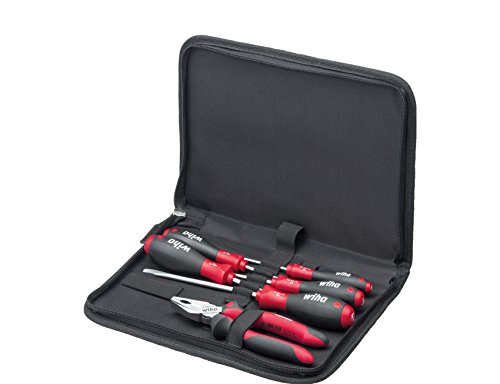 wiha werkzeug set mechaniker 6-tlg schraubendreher kombizange in tasche