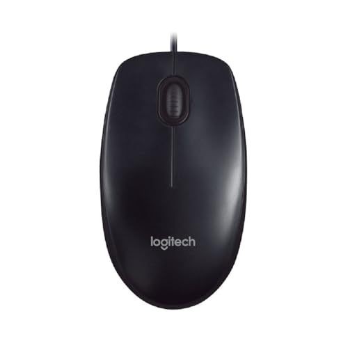 logitech m90 kabelmaus 1000 dpi usb 3 tasten für links- und rechtshänder pc mac grau