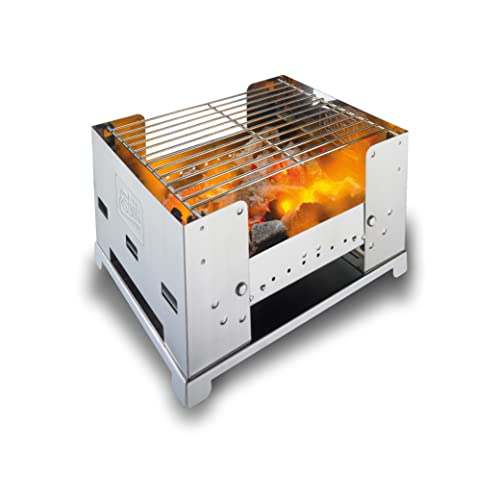 Esbit klappbarer Edelstahl Holzkohlegrill, tragbar und leicht transportierbar