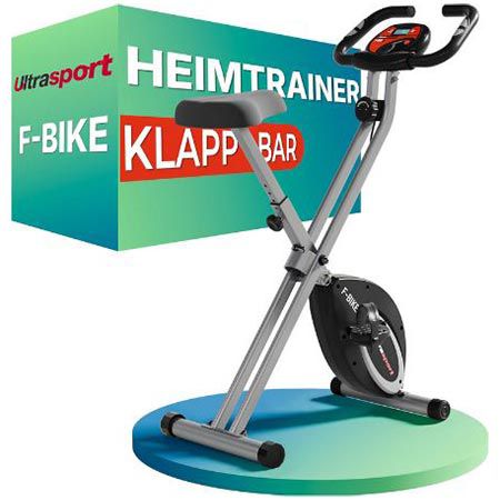 ultrasport f-bike heimtrainer klappbar bis 130kg für 101,98 statt 140