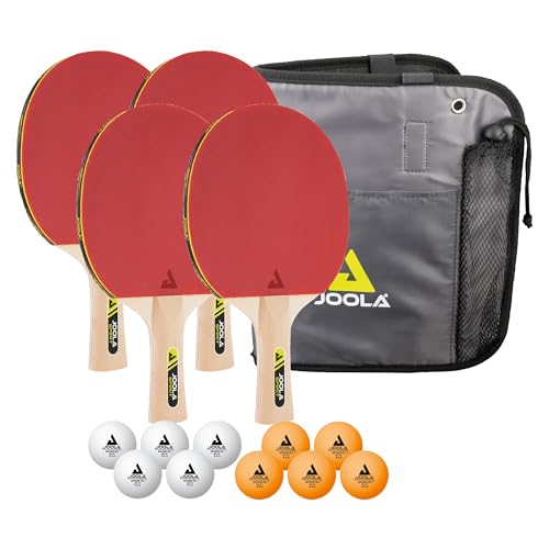 Tischtennis-Set JOOLA Family, 4 Schläger, 10 Bälle, Tasche, 30 x 8 x 35 cm