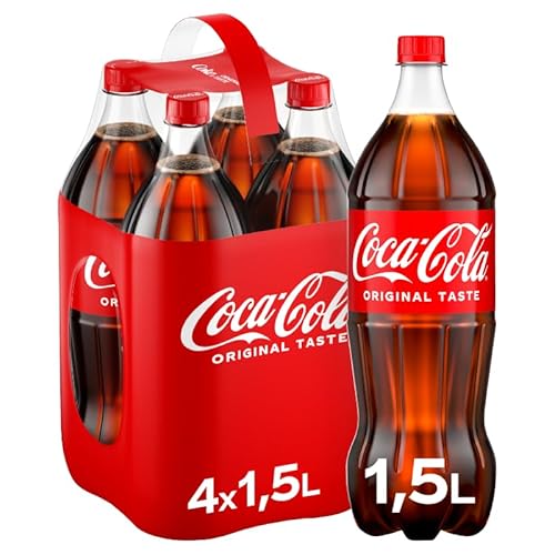 Coca-Cola Classic  prickelndes Erfrischungsgetränk, koffeinhaltig (4 x 1500 ml)