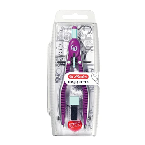 herlitz zirkel schnellverstellzirkel rosa minze 11122348