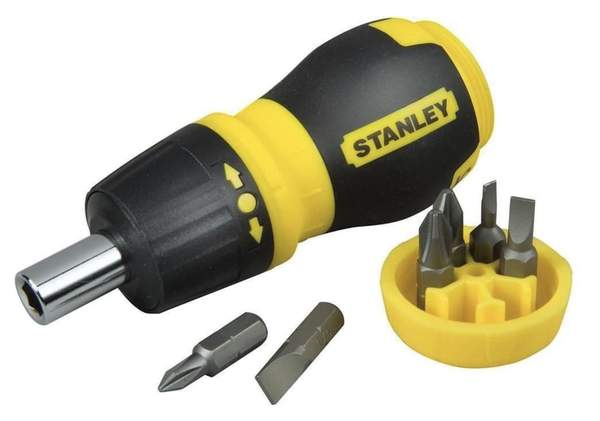 stanley bit-schraubendreher stubby mit ratsche und 6 bits, 7,32