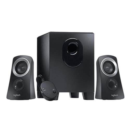 logitech z313 2.1 lautsprecher-system subwoofer 50 watt 3.5 mm kopfhörerbuchse schwarz