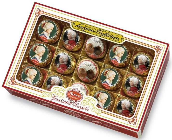 reber 15er pack mozart, constanze und trüffel spezialitäten für 11,80 euro