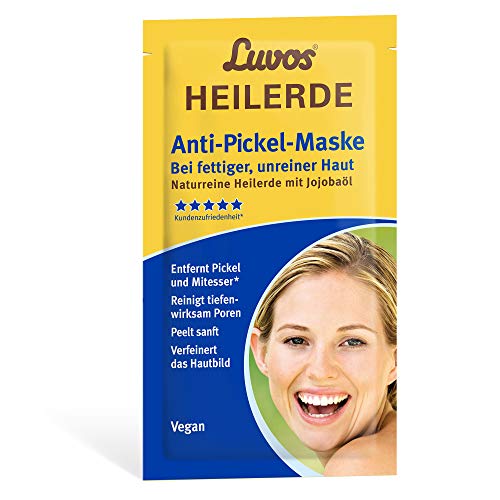 heilerde anti-pickel-maske von luvos, 15 ml gesichtsmaske