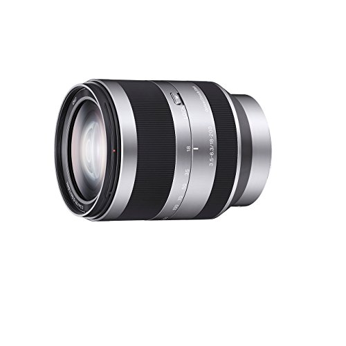 Sony SEL-18200 Zoom-Objektiv 18-200mm E-Mount für A6100, ZV-E10, silber