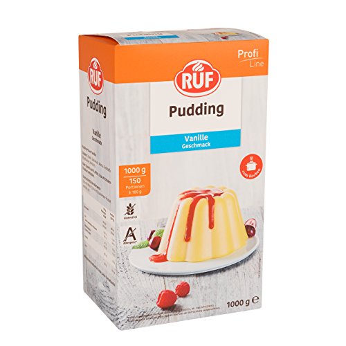rufi pudding vanilla, puddingpulver mit vanillegeschmack, glutenfrei, 1000 g