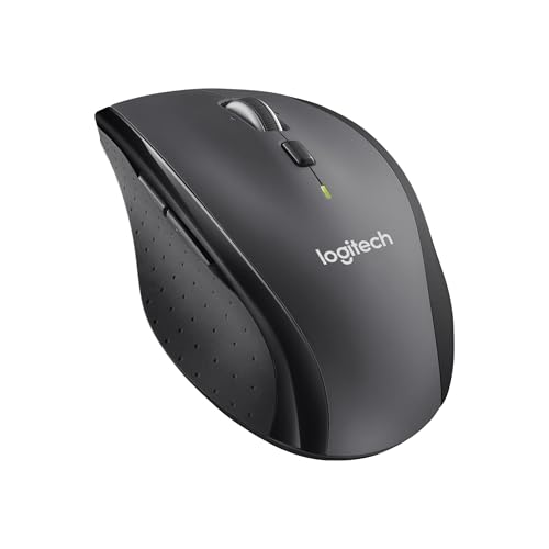 logitech m705 kabellose Maus 2,4 GHz mit USB-Empfänger 1000 DPI grau