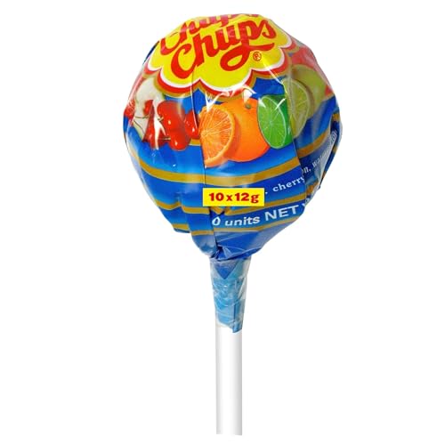 chupa chups mega lutscher xxl lolli mit 10 mini frucht-lollis in 6 geschmacksrichtungen