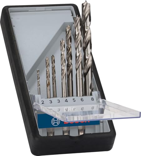 Bosch HSS Holzbohrer-Set 7-tlg. (28 mm, HEX) für präzise Löcher