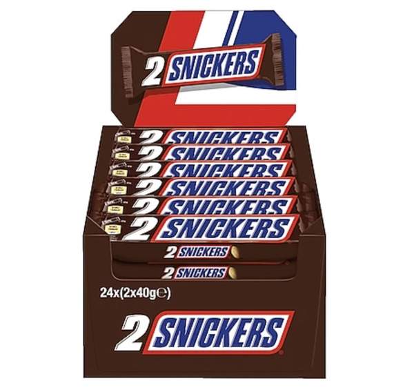 snickers schokoriegel 48x 40g für 14,52 euro statt 19 euro