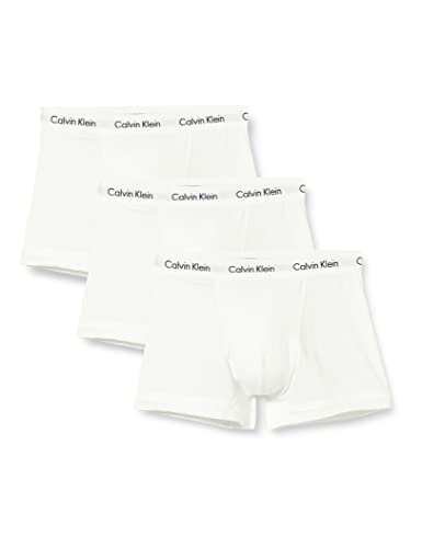 calvin klein herren boxershorts 3er pack low rise trunk ohne eingriff mehrfarbig - large