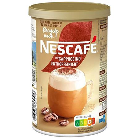 nescafe gold cappuccino entkoffeiniert 250g 4,04 (statt 7)