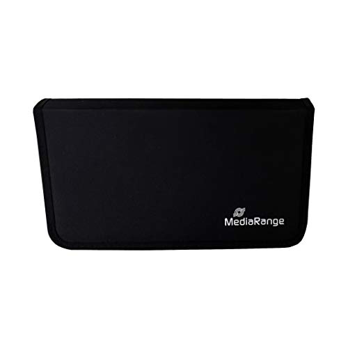 mediarange cd dvd wallet schwarz 48 stück transporttasche für cds dvds