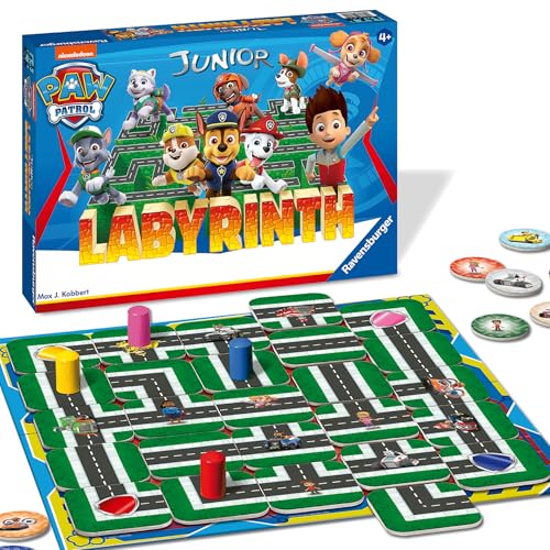 paw patrol junior labyrinth von ravensburger  kinderspiel ab 4 jahren