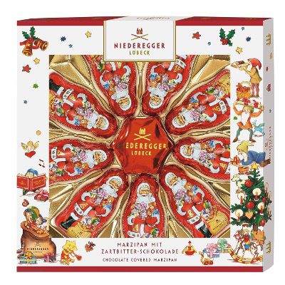 Produktbild: Niederegger weihnachtsmänner und stern mit marzipanfüllung 125g 4,54