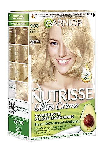 garnier nutrisse haarfarbe 9.03 helles naturblond 8 wochen halt fruchtöle