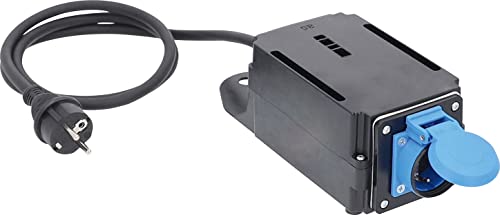 as - schwabe anlaufstrombegrenzer 230 V 16 A mit schutzkontaktsteckdose IP44 schwarz