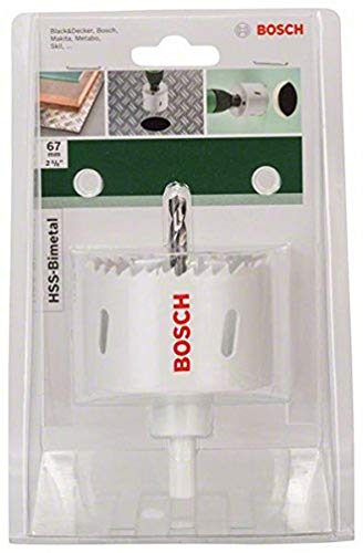 bosch lochsäge hss-bimetall 67 mm inkl. bohrer für diy projekte