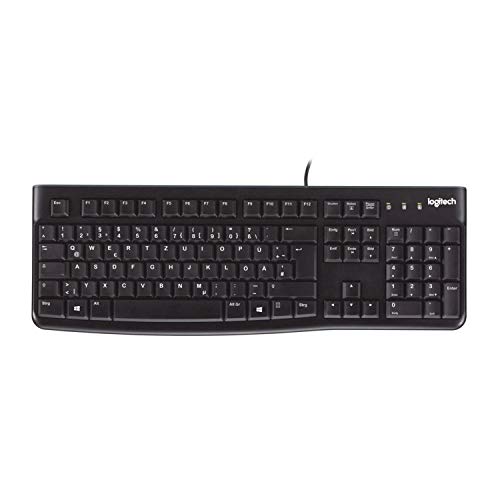 logitech k120 tastatur kabelgebunden italo qwerty schwarz für windows