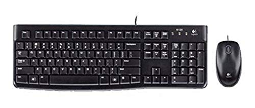 logitech mk120 tastatur maus set kabelgebunden windows italienisches qwerty schwarz