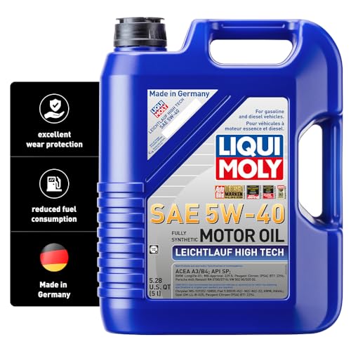 liqui moly motoröl leichtlauf high tech 5w-40 5 l synthesetechnologie