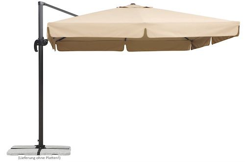 schneider sonnenschirm quadratisch natur 300 x 300 cm für 249,99 (statt 296)