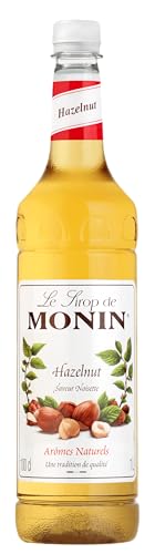 Monin haselnuss sirup 1 liter, aromatischer sirup für kaffee und desserts