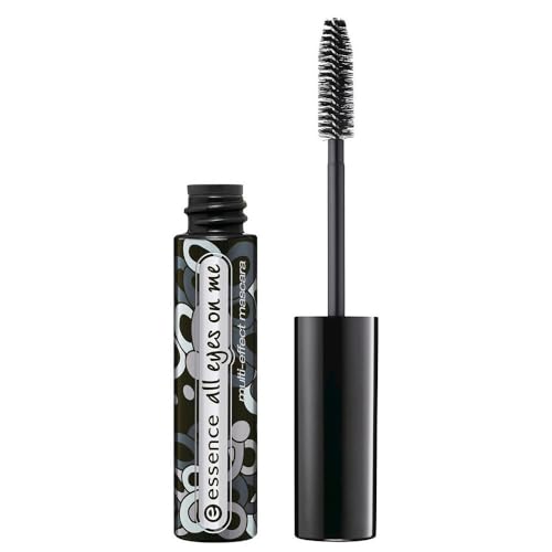 essence cosmetics mascara all eyes on me, schwarz, vegan, ölfrei, 8ml