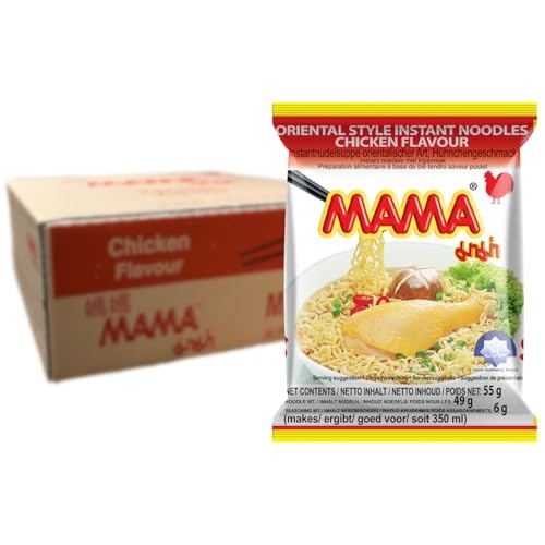 MAMA Instant Nudeln Huhn Multipack 30 x 55g Einzelportion 31 Cent