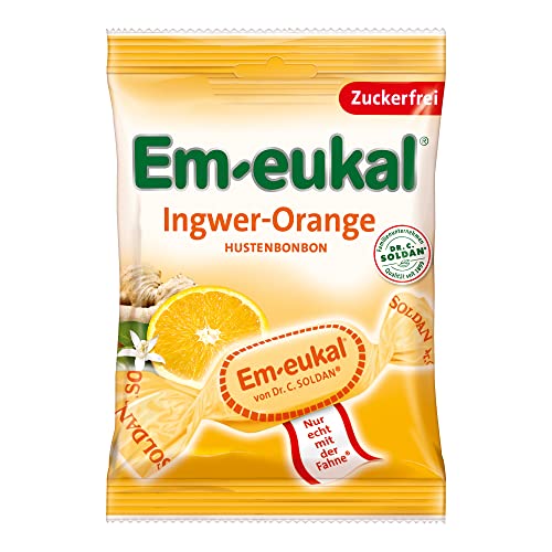 em-eukal bonbons ingwer orange 75 g zuckerfreie süßigkeit