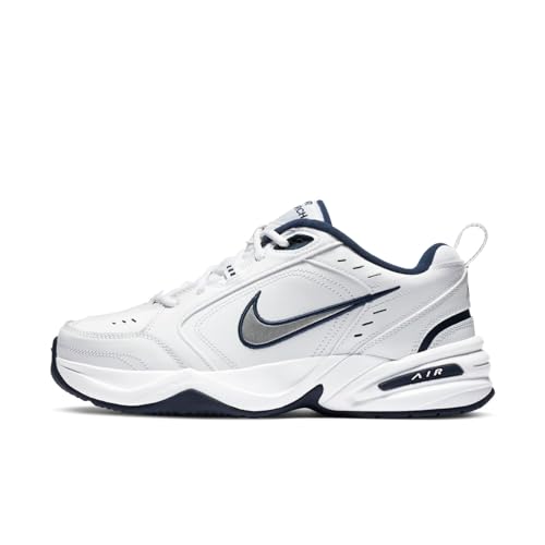 nike air monarch iv herren fitnessschuhe weiß navy silber 40 eu