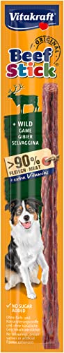 vitakraft beef stick wild hundeleckerli mit wild und hohem fleischanteil 12g