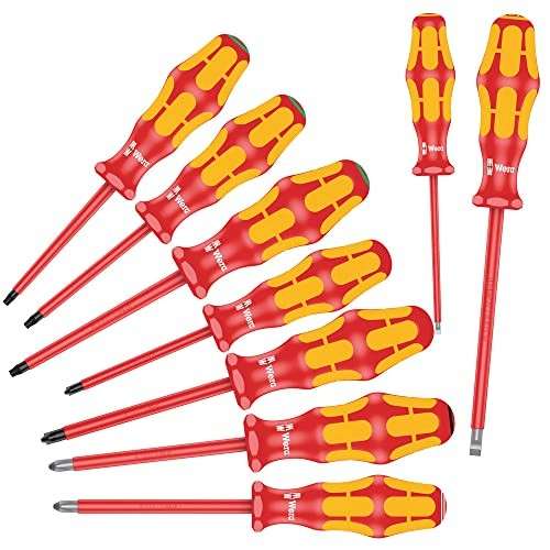 Wera VDE Schraubendrehersatz Kraftform Plus Serie 100, 9-teilig, Torx